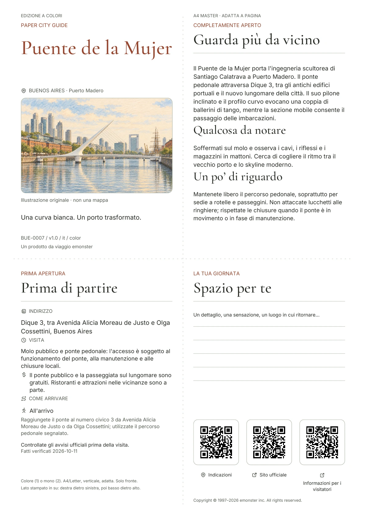 Copertina reale della guida Puente de la Mujer · Edizione a colori
