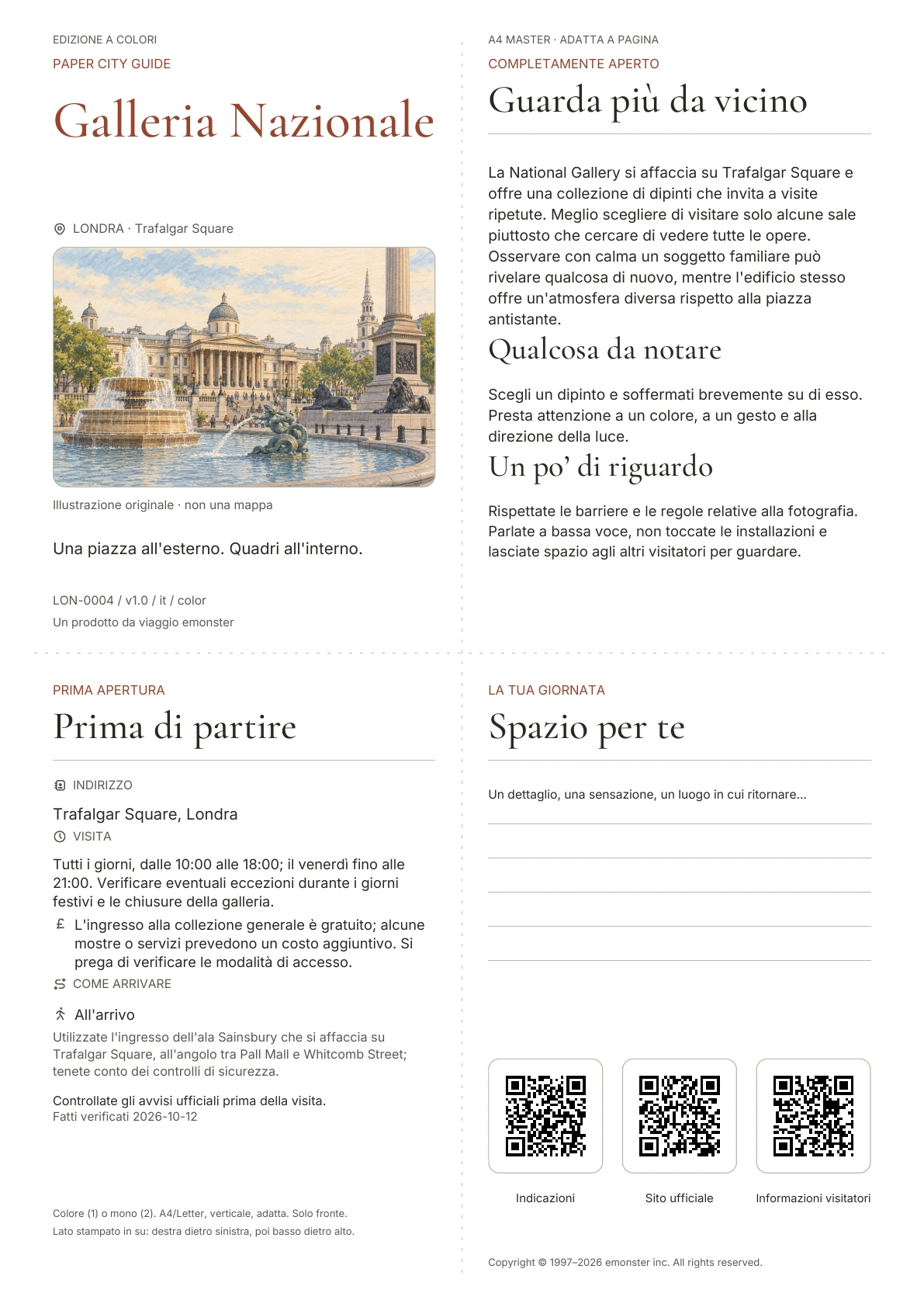 Copertina reale della guida Galleria Nazionale · Edizione a colori