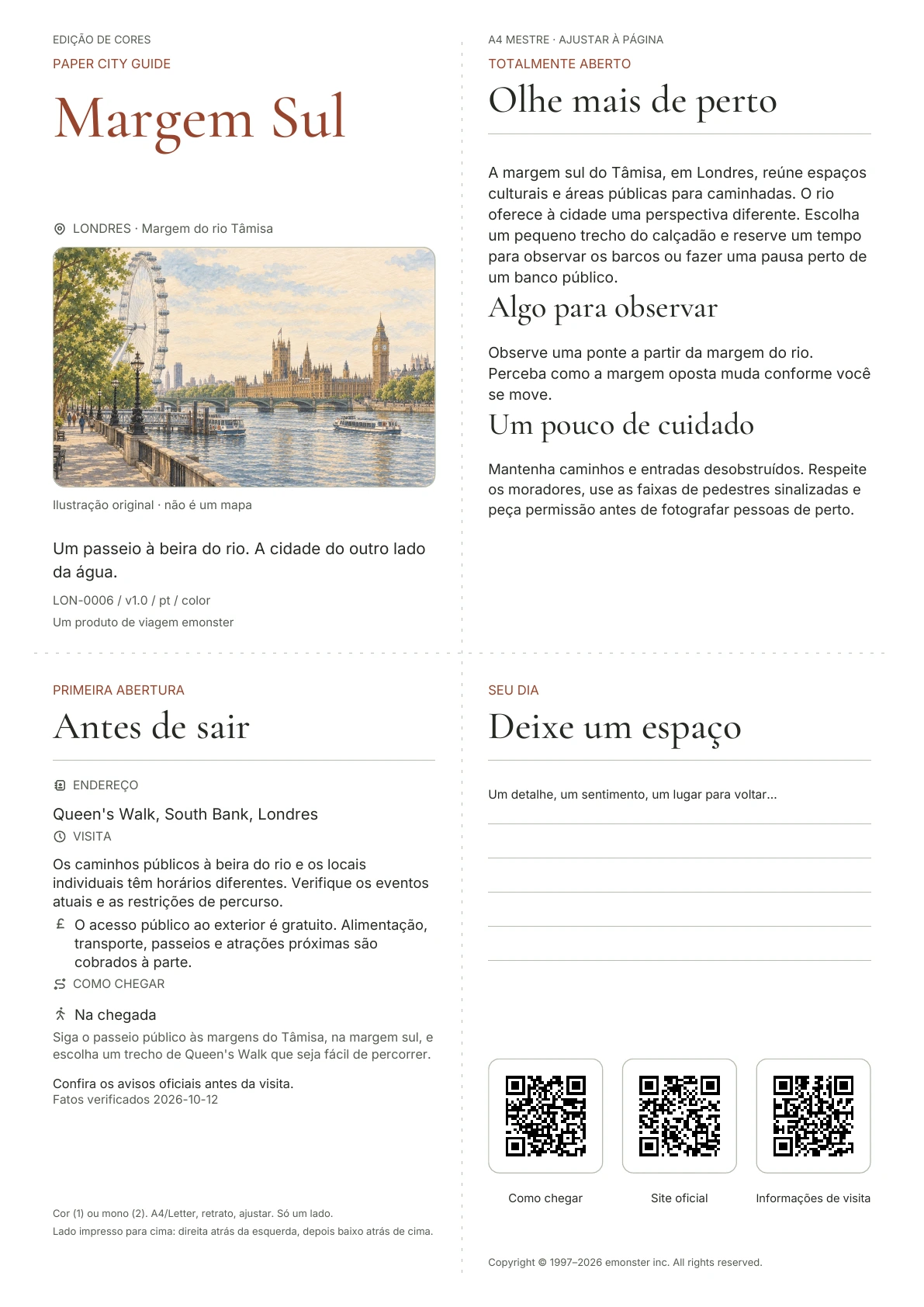 Capa real do guia Margem Sul · Edição colorida