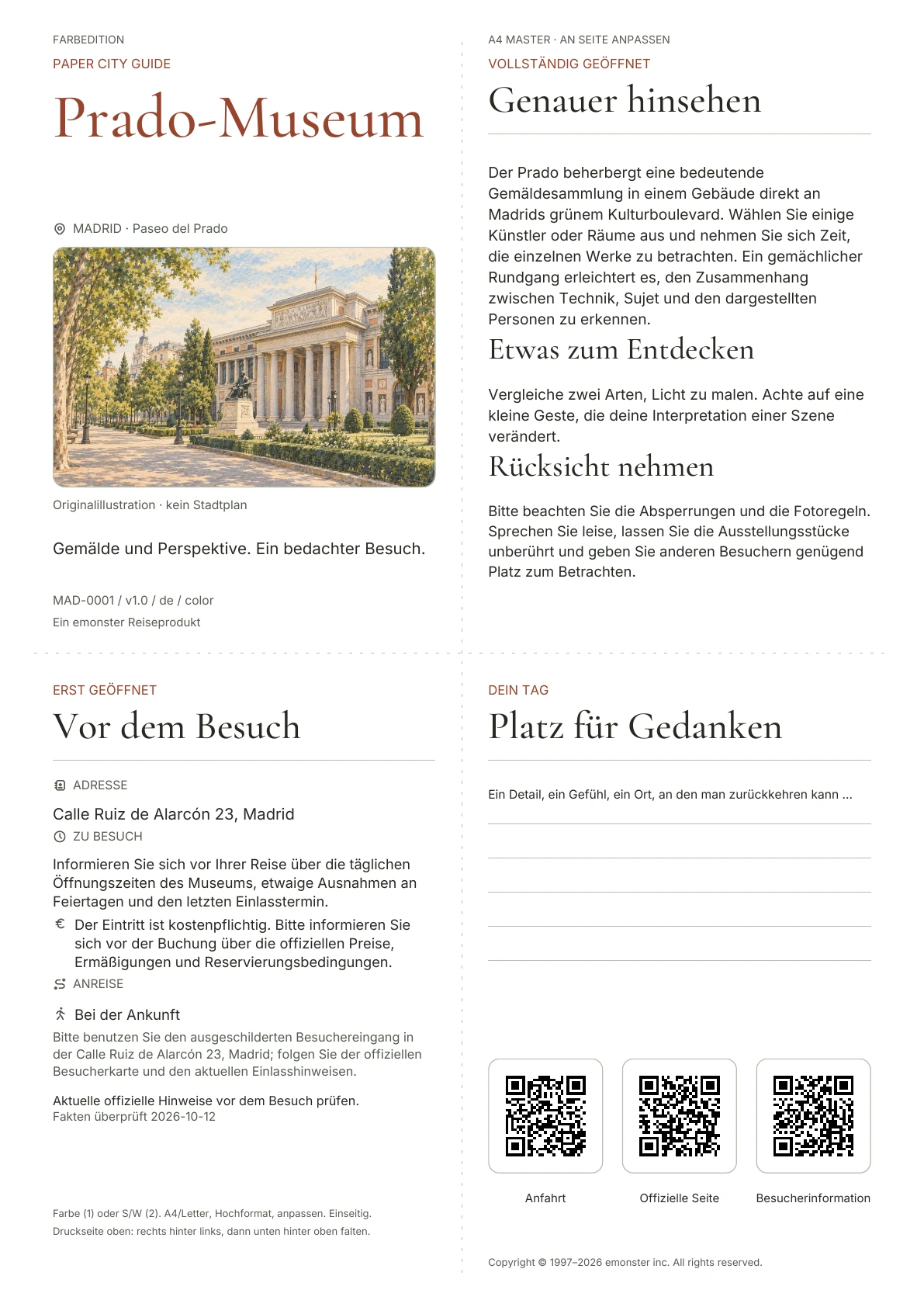 Tatsächliches Titelblatt: Prado-Museum · Farbausgabe
