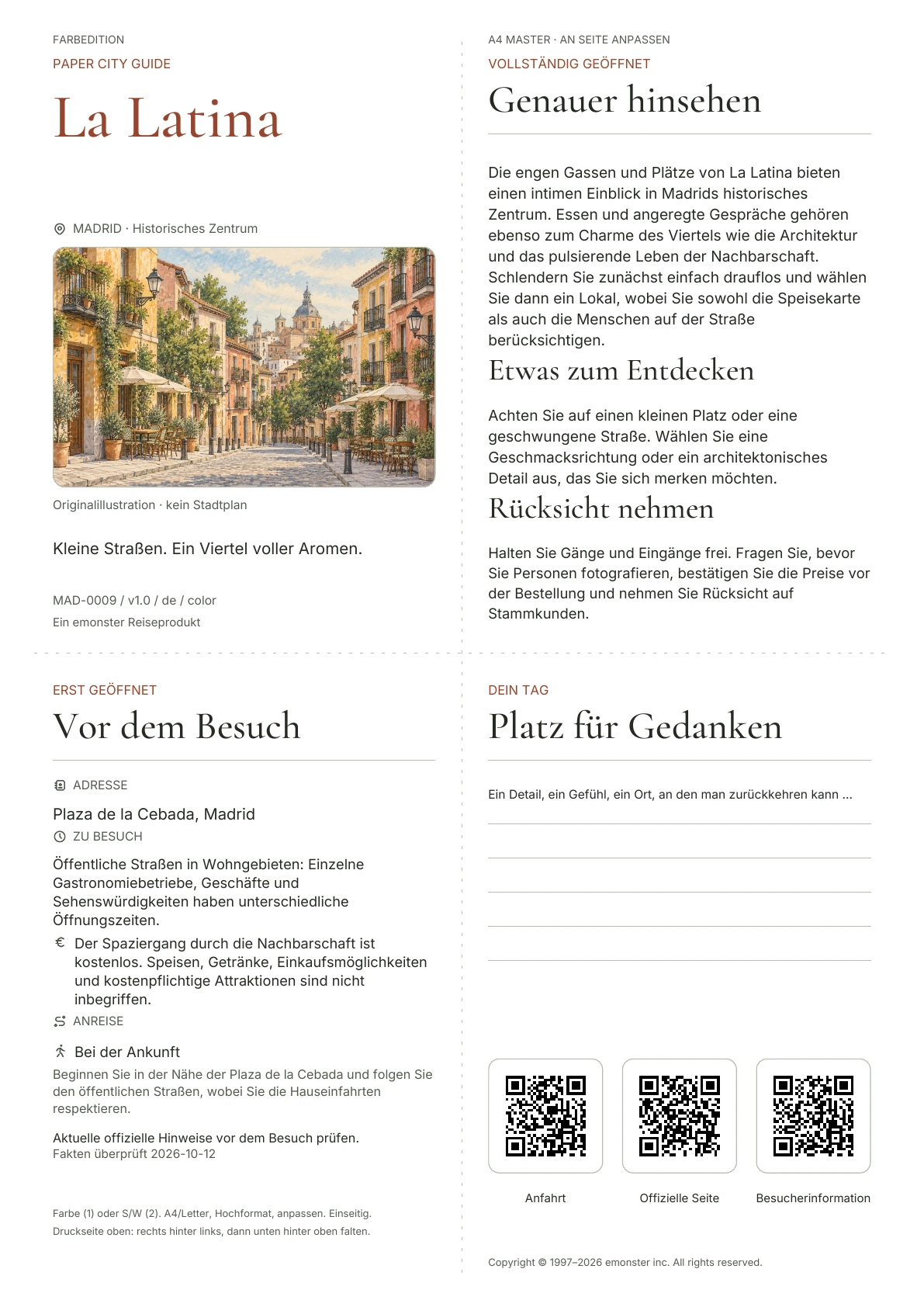 Tatsächliches Titelblatt: La Latina · Farbausgabe
