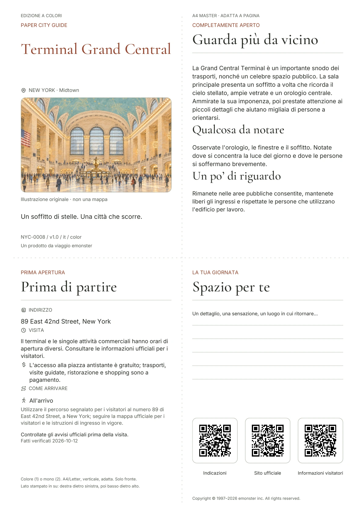 Copertina reale della guida Terminal Grand Central · Edizione a colori