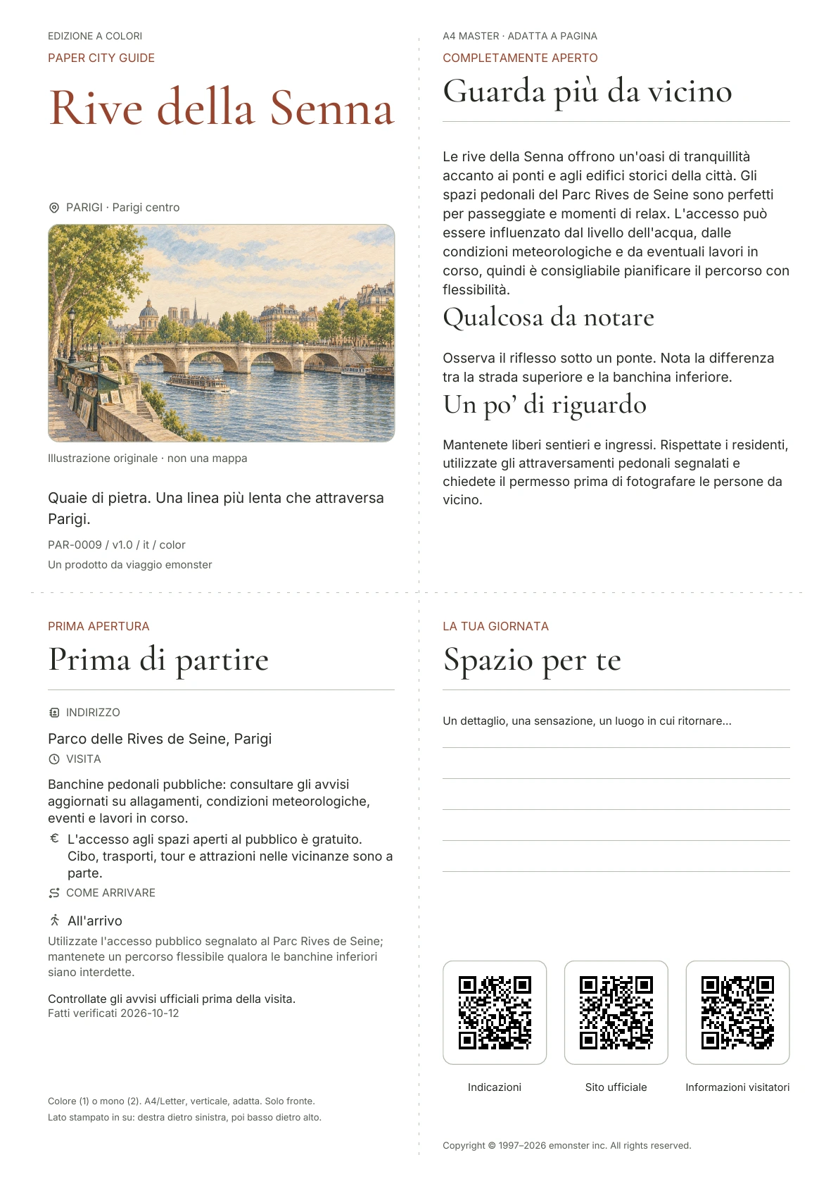 Copertina reale della guida Rive della Senna · Edizione a colori