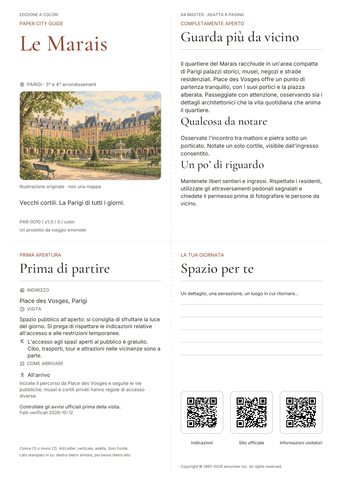 Copertina reale della guida Le Marais · Edizione a colori