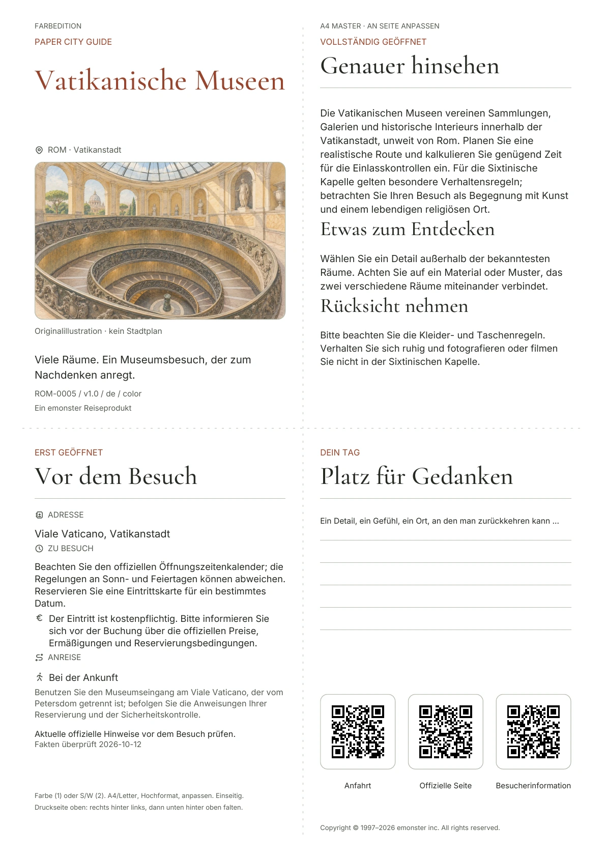 Tatsächliches Titelblatt: Vatikanische Museen · Farbausgabe