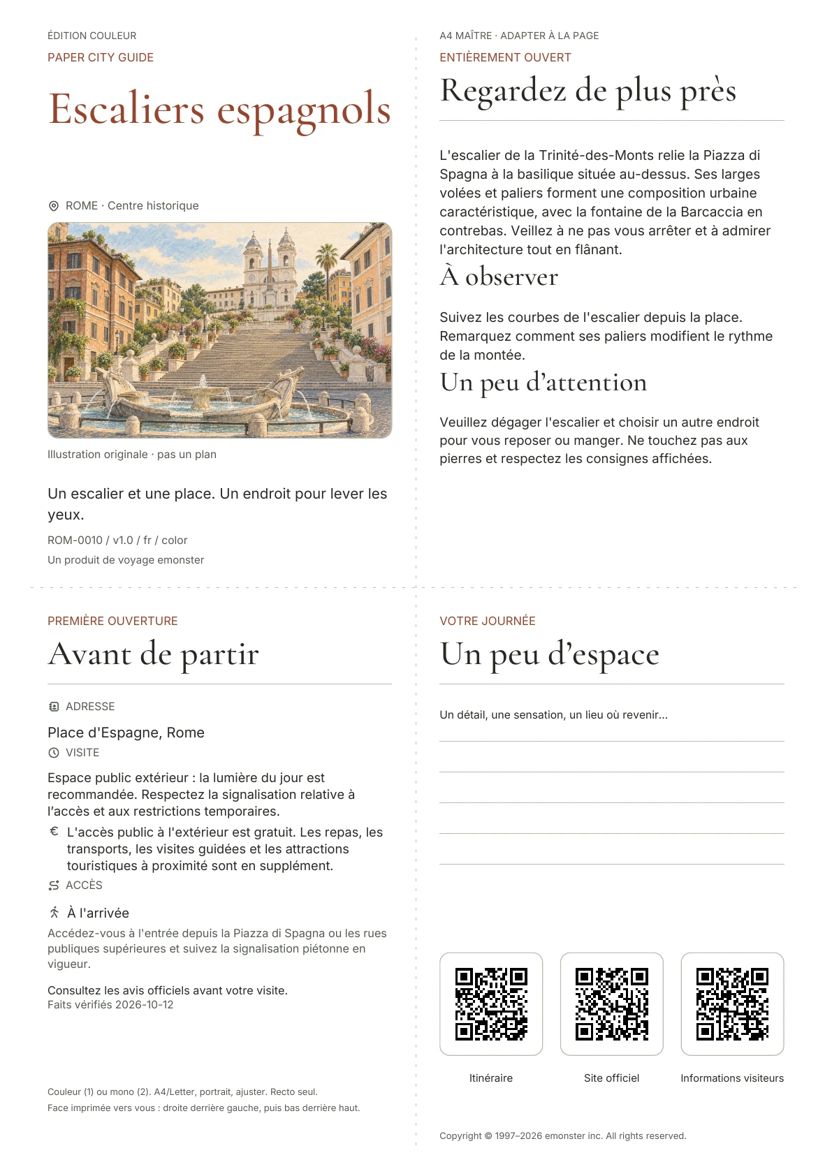 Couverture réelle du guide Escaliers espagnols · Édition couleur