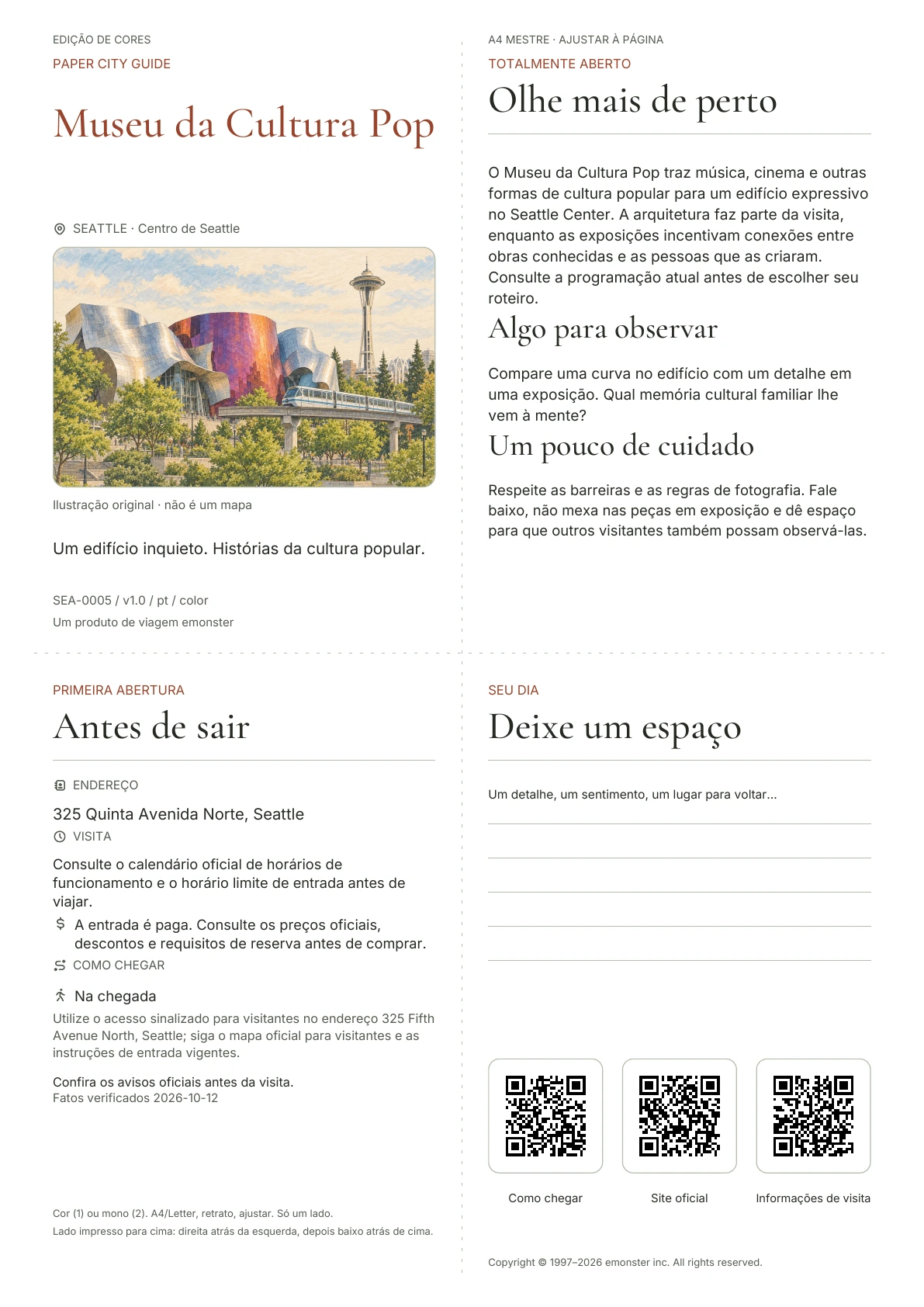 Capa real do guia Museu da Cultura Pop · Edição colorida