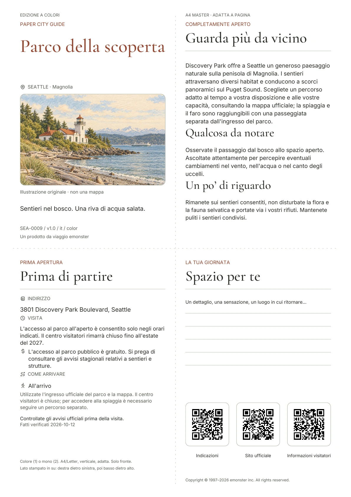 Copertina reale della guida Parco della scoperta · Edizione a colori