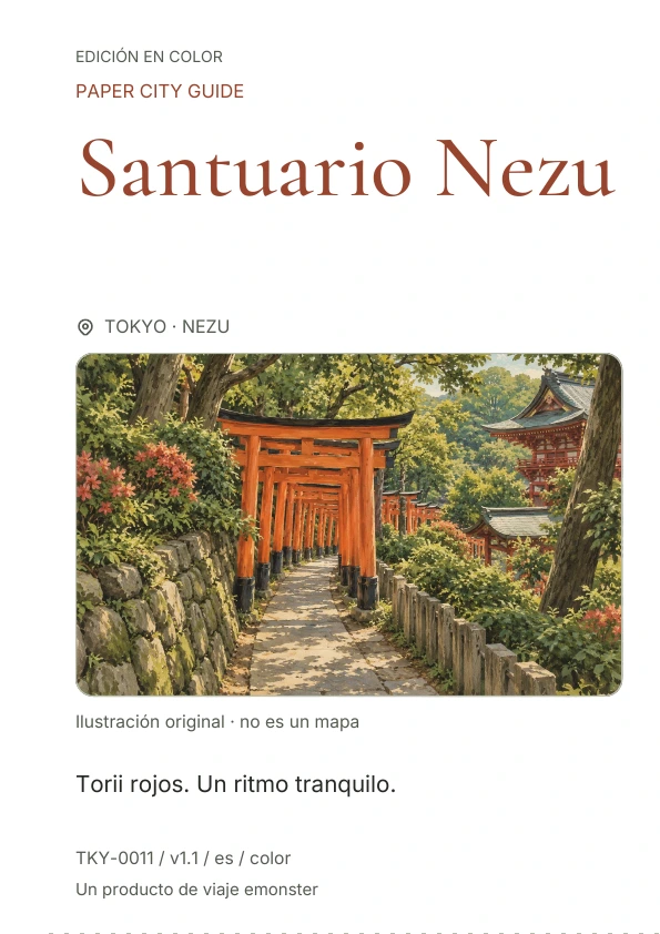 Santuario Nezu · Vista previa de la portada