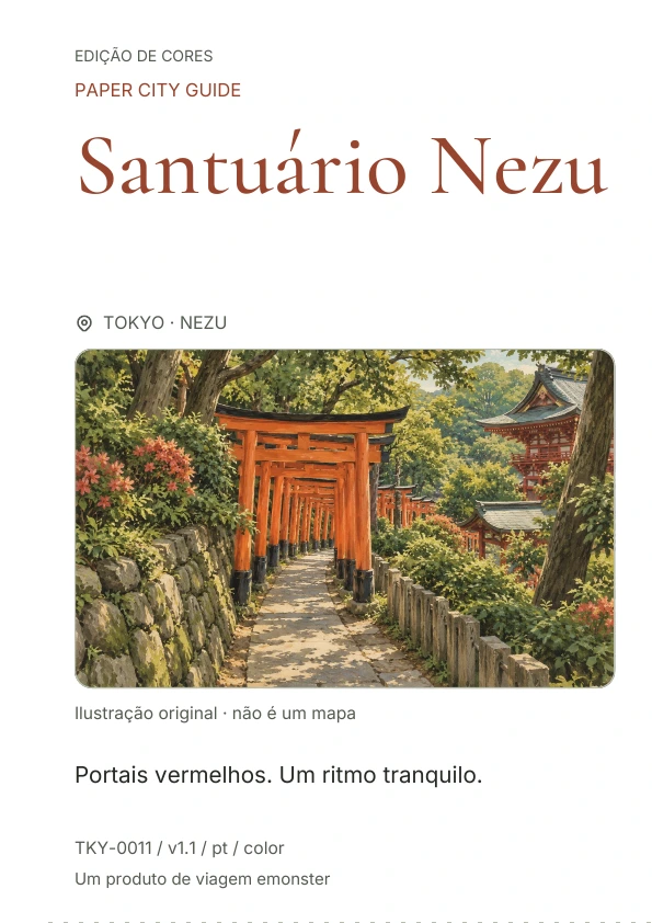 Santuário Nezu · Prévia da capa