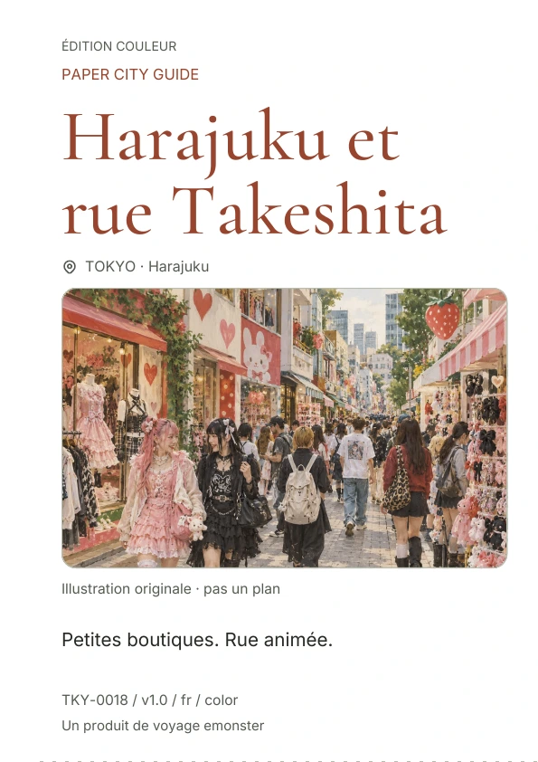 Harajuku et rue Takeshita · Aperçu de la couverture