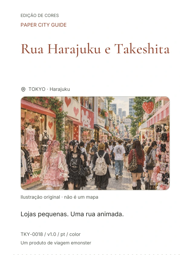 Rua Harajuku e Takeshita · Prévia da capa