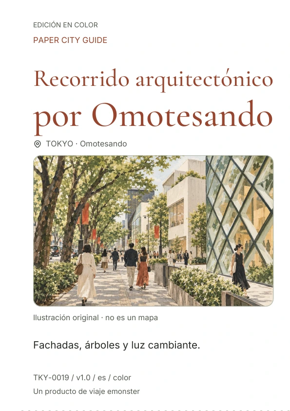 Recorrido arquitectónico por Omotesando · Vista previa de la portada