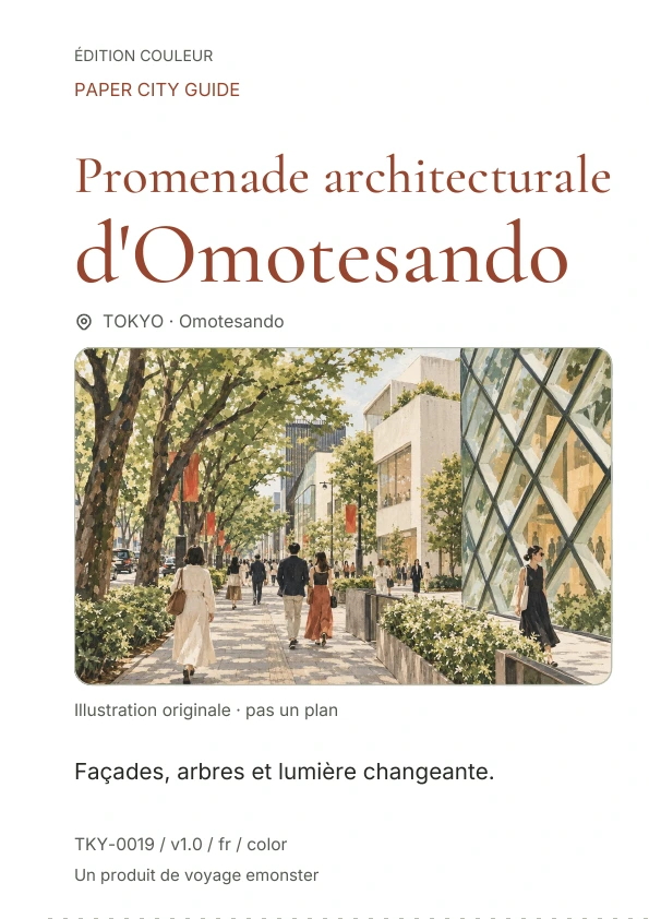 Promenade architecturale d'Omotesando · Aperçu de la couverture