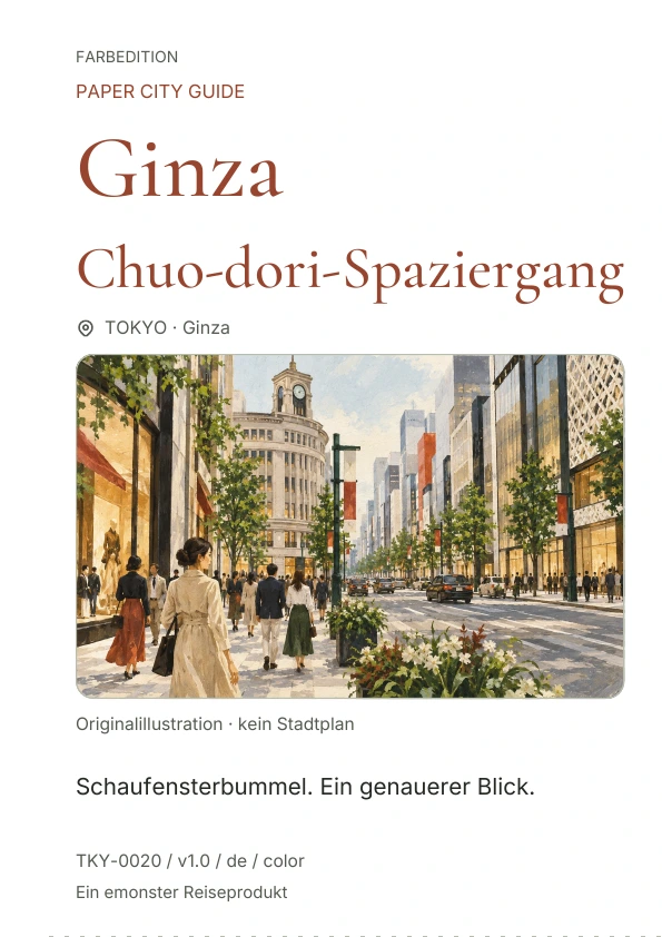 Ginza Chuo-dori-Spaziergang · Cover-Vorschau