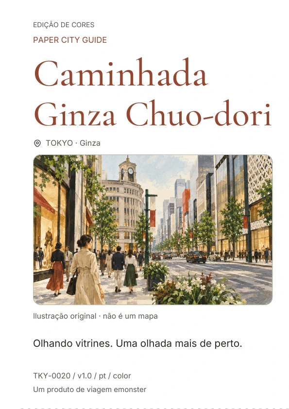 Caminhada Ginza Chuo-dori · Prévia da capa