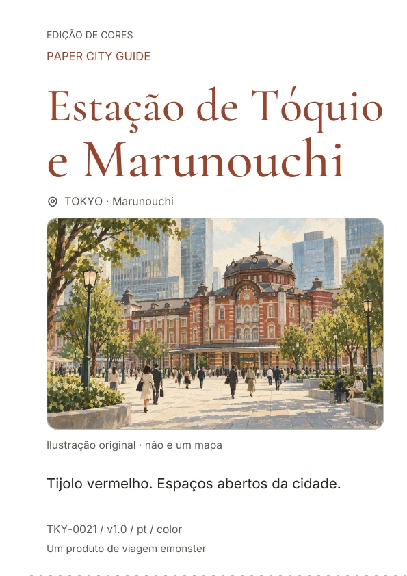 Estação de Tóquio e Marunouchi · Prévia da capa