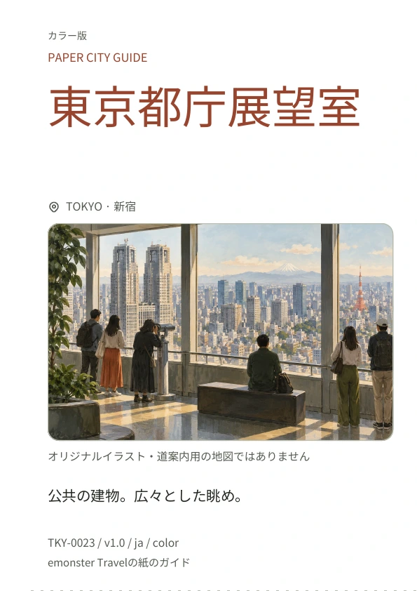 東京都庁展望室 · 表紙のプレビュー
