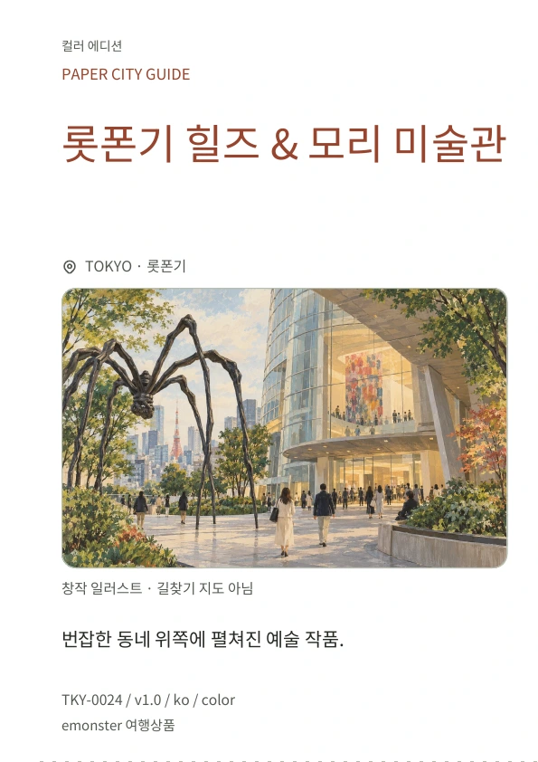 롯폰기 힐즈 & 모리 미술관 · 표지 미리보기