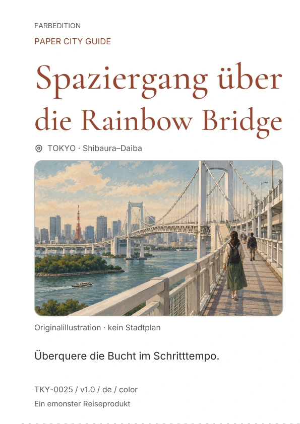 Spaziergang über die Rainbow Bridge · Cover-Vorschau