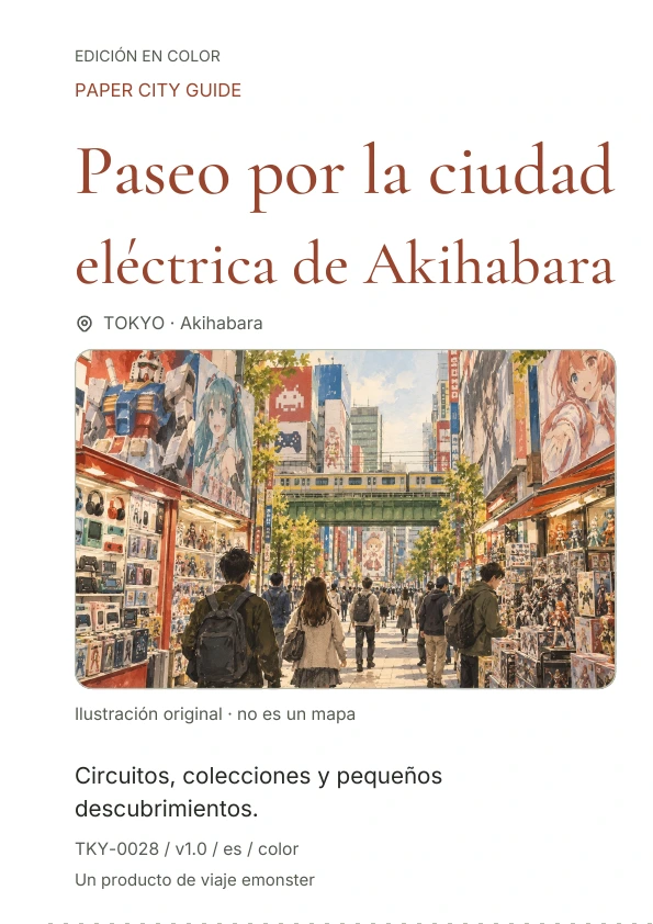 Paseo por la ciudad eléctrica de Akihabara · Vista previa de la portada