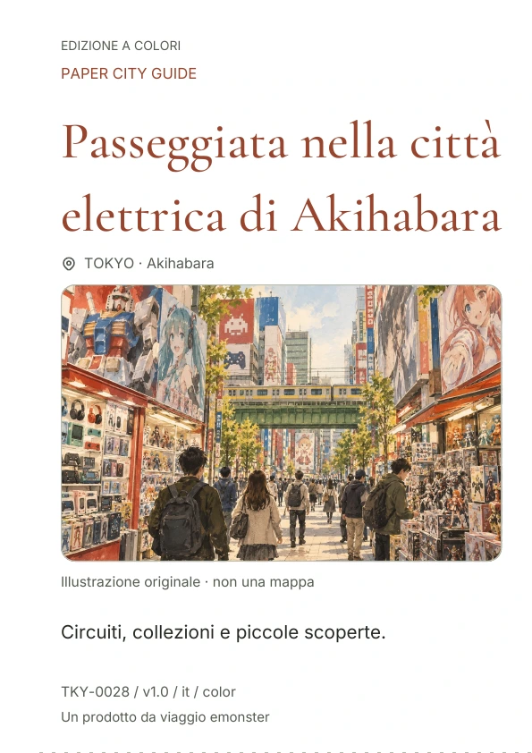 Passeggiata nella città elettrica di Akihabara · Anteprima della copertina
