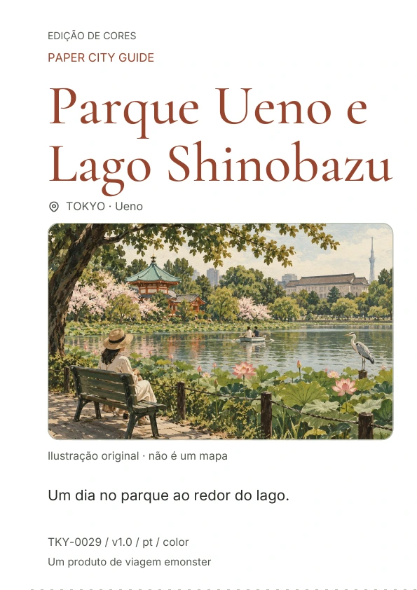 Parque Ueno e Lago Shinobazu · Prévia da capa