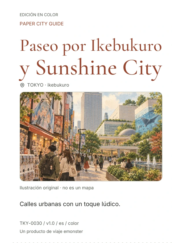Paseo por Ikebukuro y Sunshine City · Vista previa de la portada