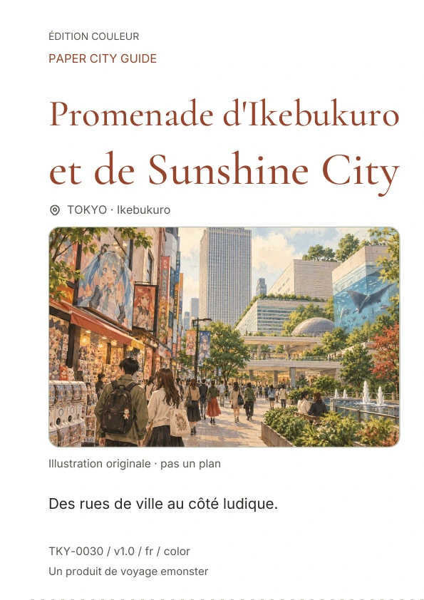 Promenade d'Ikebukuro et de Sunshine City · Aperçu de la couverture