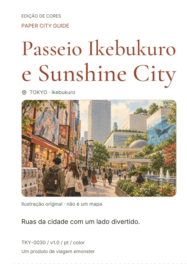 Passeio Ikebukuro e Sunshine City · Prévia da capa