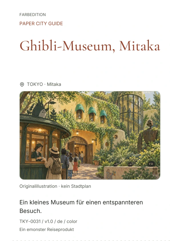 Ghibli-Museum, Mitaka · Cover-Vorschau