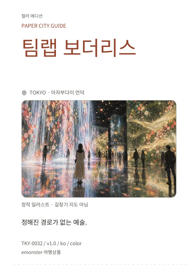 팀랩 보더리스 · 표지 미리보기