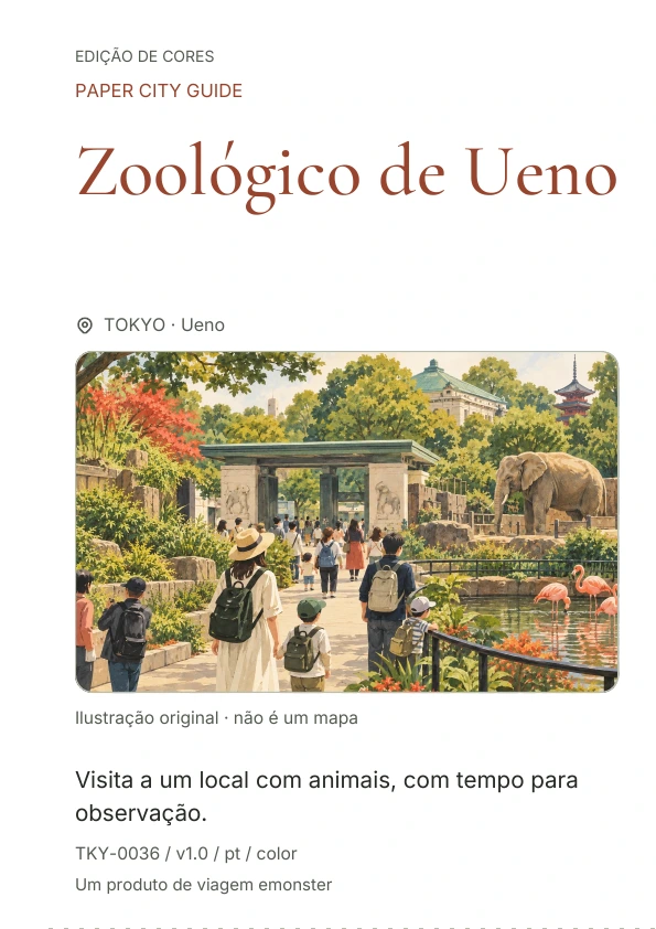 Zoológico de Ueno · Prévia da capa