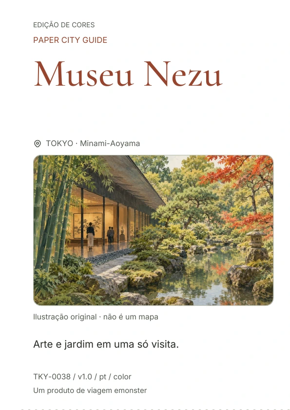 Museu Nezu · Prévia da capa
