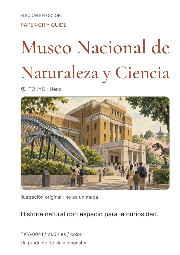 Museo Nacional de Naturaleza y Ciencia · Vista previa de la portada