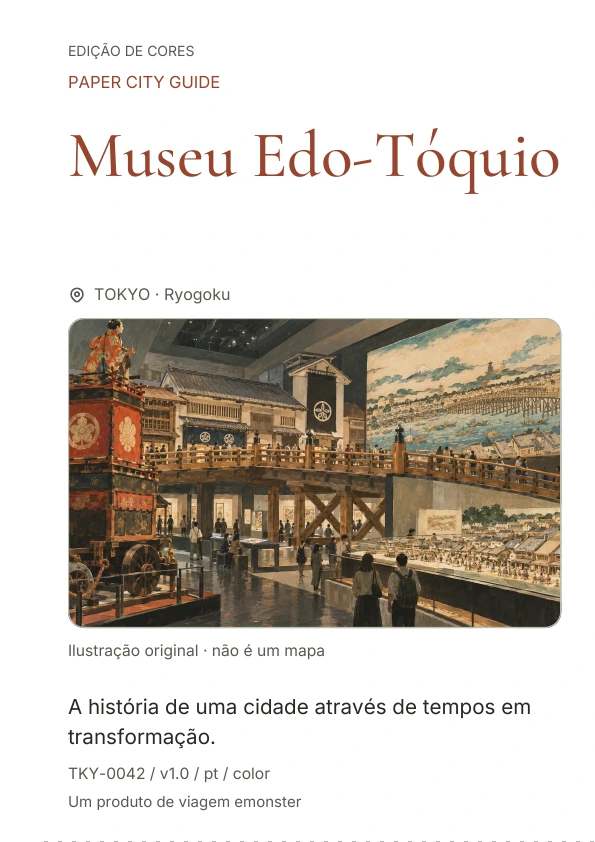 Museu Edo-Tóquio · Prévia da capa