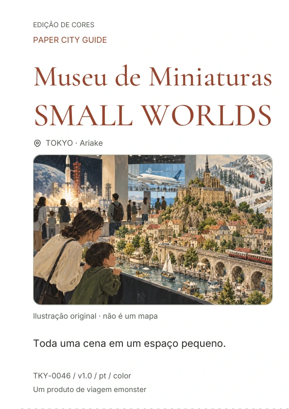 Museu de Miniaturas SMALL WORLDS · Prévia da capa
