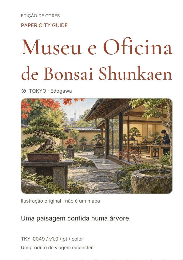 Museu e Oficina de Bonsai Shunkaen · Prévia da capa