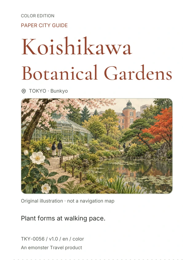 Koishikawa Botanical Gardens · Cover preview