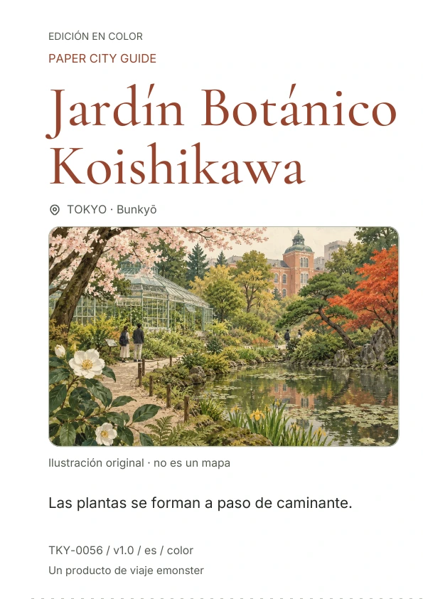 Jardín Botánico Koishikawa · Vista previa de la portada
