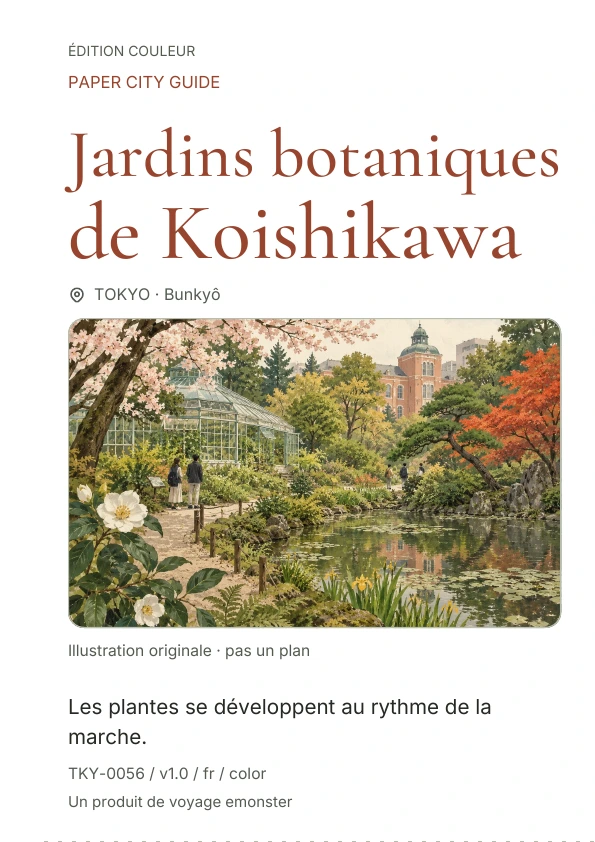 Jardins botaniques de Koishikawa · Aperçu de la couverture