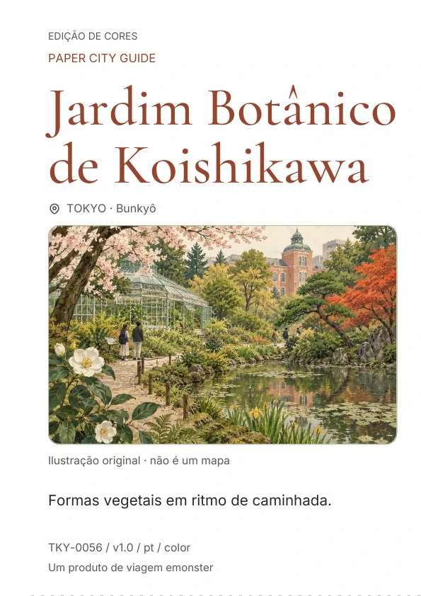 Jardim Botânico de Koishikawa · Prévia da capa