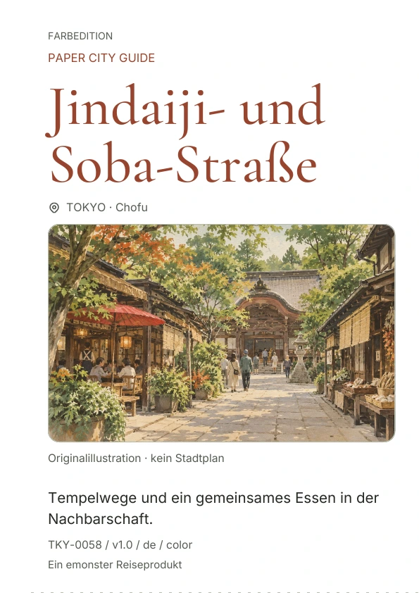 Jindaiji- und Soba-Straße · Cover-Vorschau