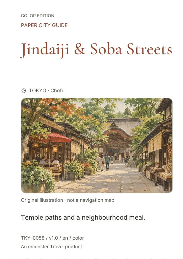 Jindaiji & Soba Streets · Cover preview
