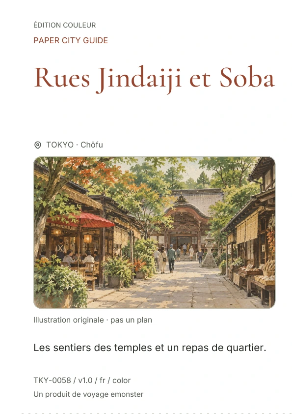 Rues Jindaiji et Soba · Aperçu de la couverture