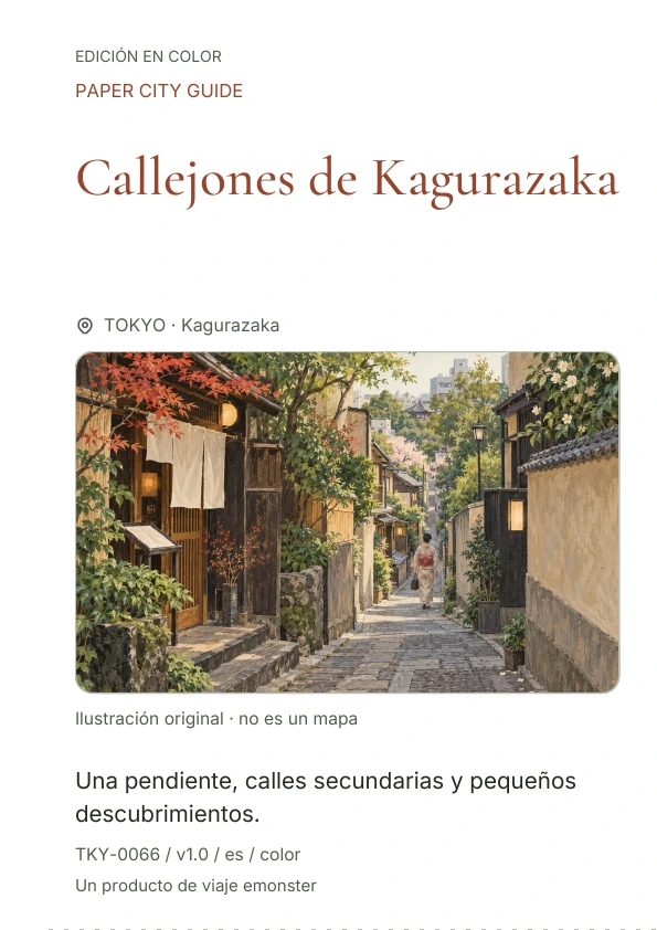 Callejones de Kagurazaka · Vista previa de la portada