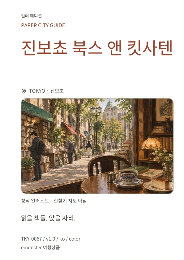 진보쵸 북스 앤 킷사텐 · 표지 미리보기