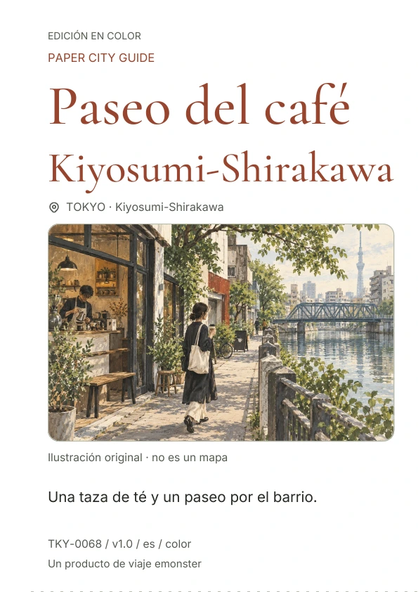 Paseo del café Kiyosumi-Shirakawa · Vista previa de la portada