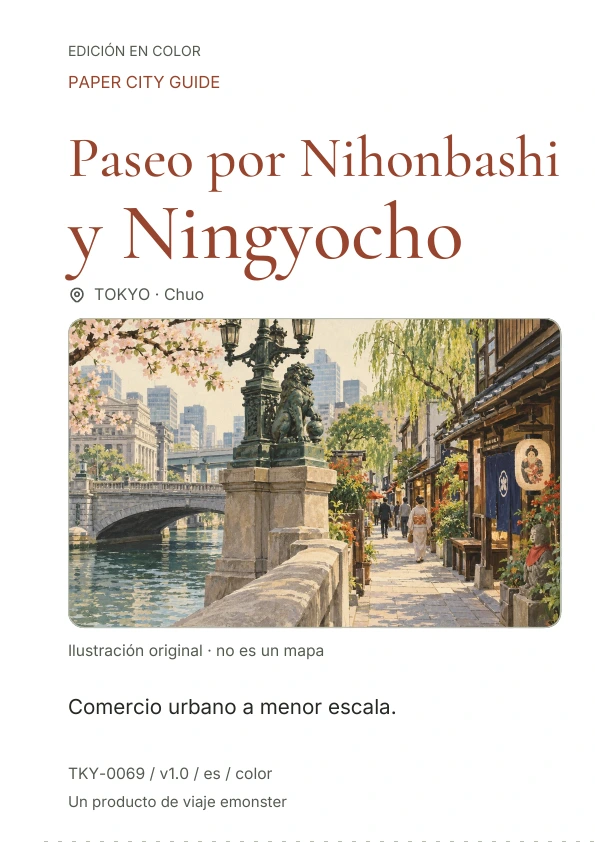 Paseo por Nihonbashi y Ningyocho · Vista previa de la portada
