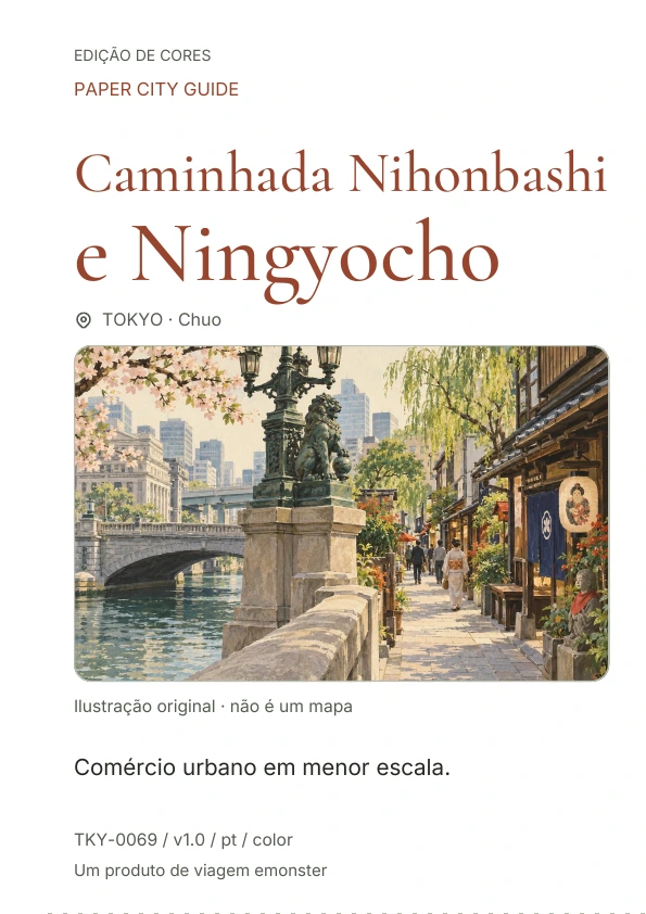 Caminhada Nihonbashi e Ningyocho · Prévia da capa